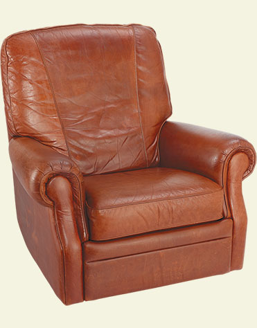 Leather Lazyboy chair after conditioning with Urad and Tenderly