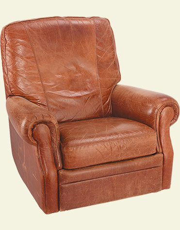 Leather Lazyboy chair before Urad and Tenderly